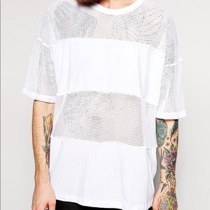 UNISEX WAFFLE MESH COMBO SHIRT by AMERICAN APPAREL